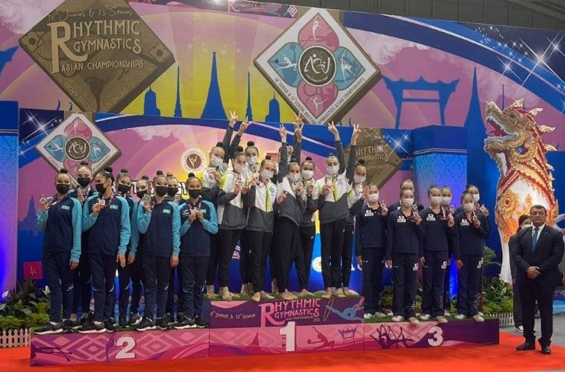 Шымкенттік гимнастшылар Азия чемпионатында 4 медаль жеңіп алды 