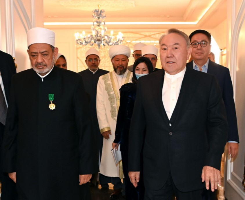 Нұрсұлтан Назарбаев «Әл-Азһар» университетінің Бас имамы Шейх Ахмед ат-Тайебпен кездесті
