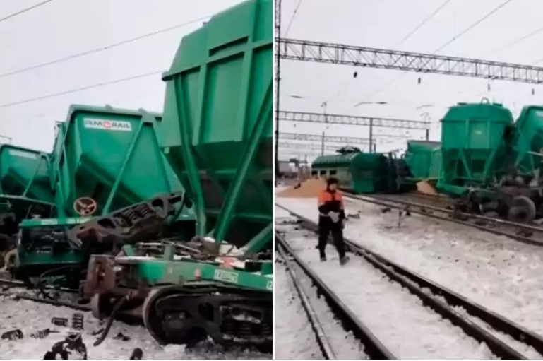 Қарағанды облысында 19 жүк вагоны рельстен шығып кетті
