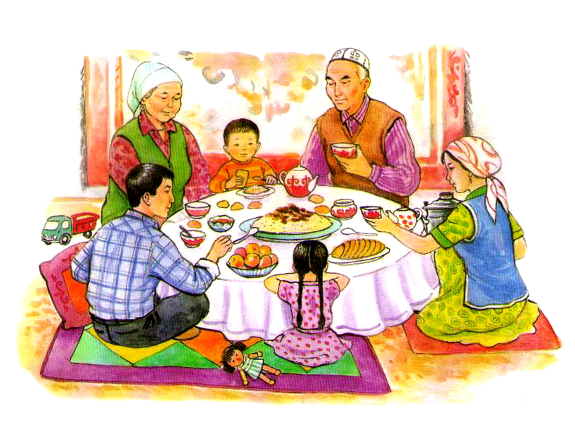 Бақыт деген сенің бала. Отбасы. Казахская семья рисунок. Отбасы картинки для детей. Отбасылық картинка.