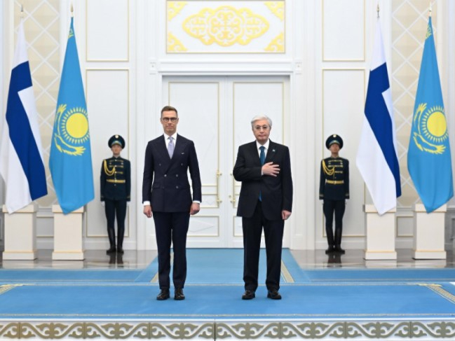 Мемлекет басшысы Финляндия Президенті Александр Стуббпен келіссөз жүргізді Мемлекет басшысы Финляндия Президенті Александр Стуббпен келіссөз жүргізді